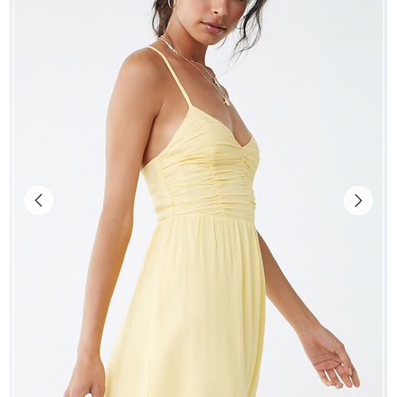 Yellow forever 21 chiffon dresses - Picture 4 of 6